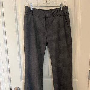 Banana Republic Grey Pinstripe Straight Legged Pant, Size 4